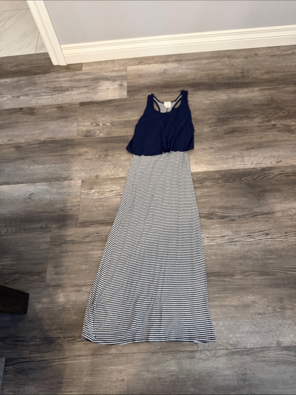 Rolla Coster Women’s Navy & White Striped Maxi Dress